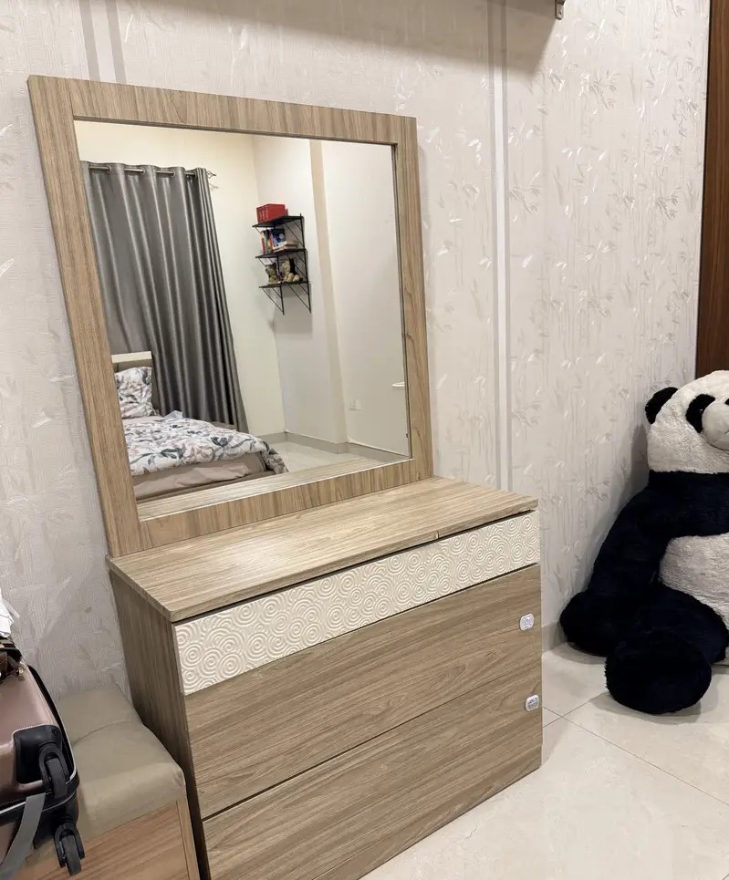 3 Drawer Dressing Table With Mirror For Sale.