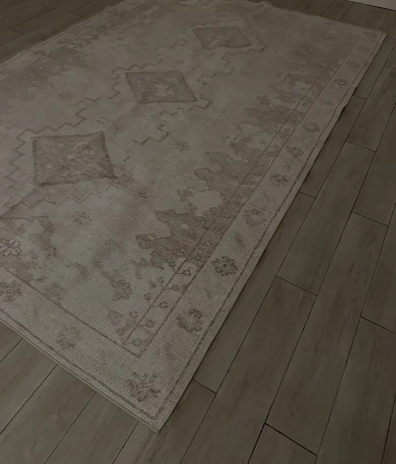 Beautiful Printed Vintage Rug