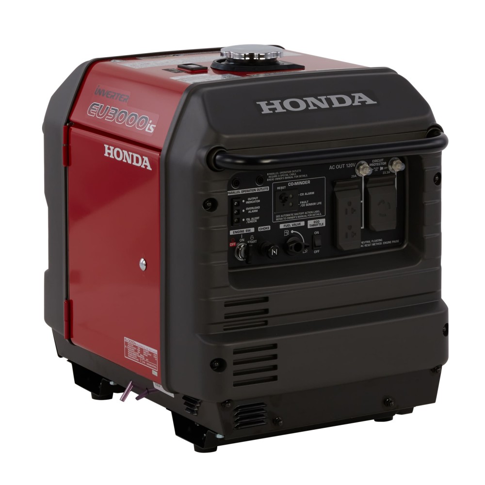Honda Eu 3000-watt Portable Inverter Generator – Gasoline Single Fuel With Electric Start