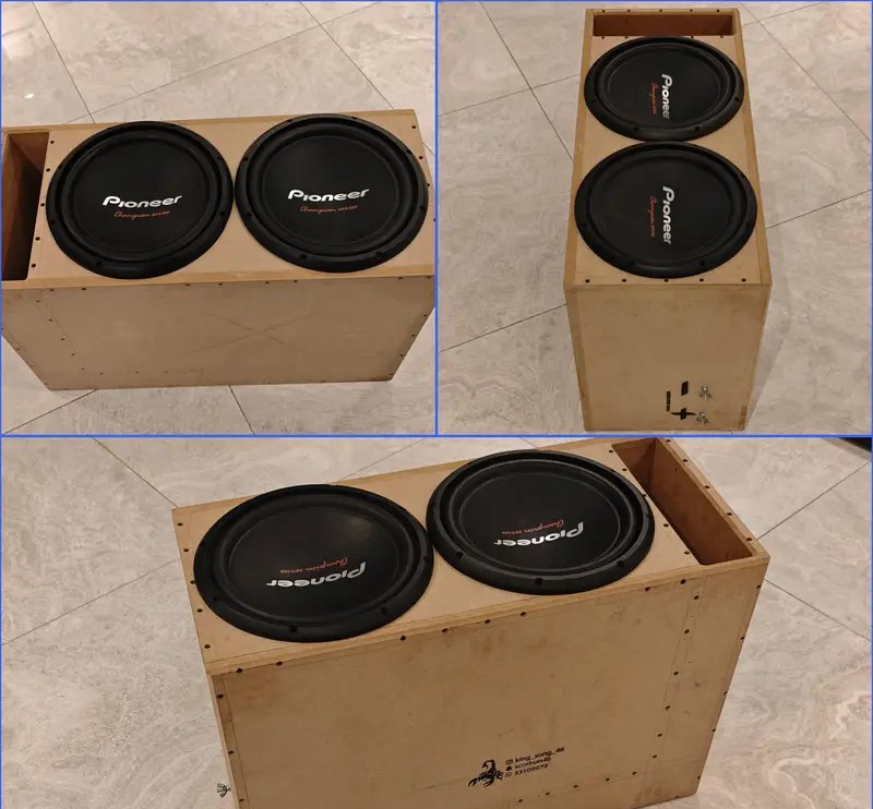 Pioneer 1600w+1600w Dual Coil Used 1 Month Only Like New