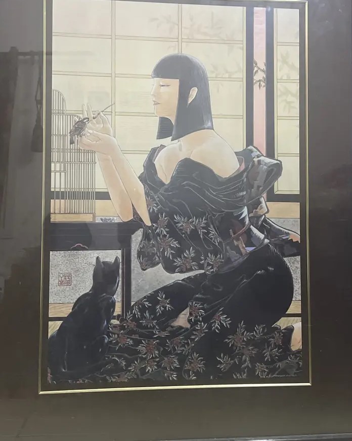 Feeding Time Painting - By Japanese Artist
