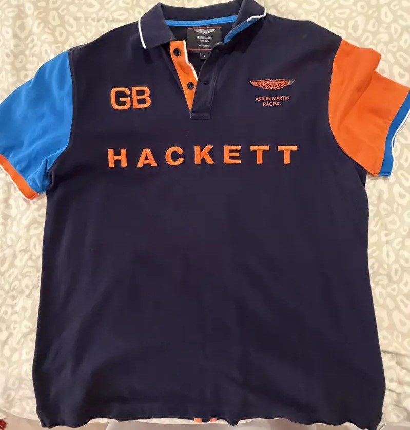 Hackett Aston Martin Racing Polo Shirt – Size L