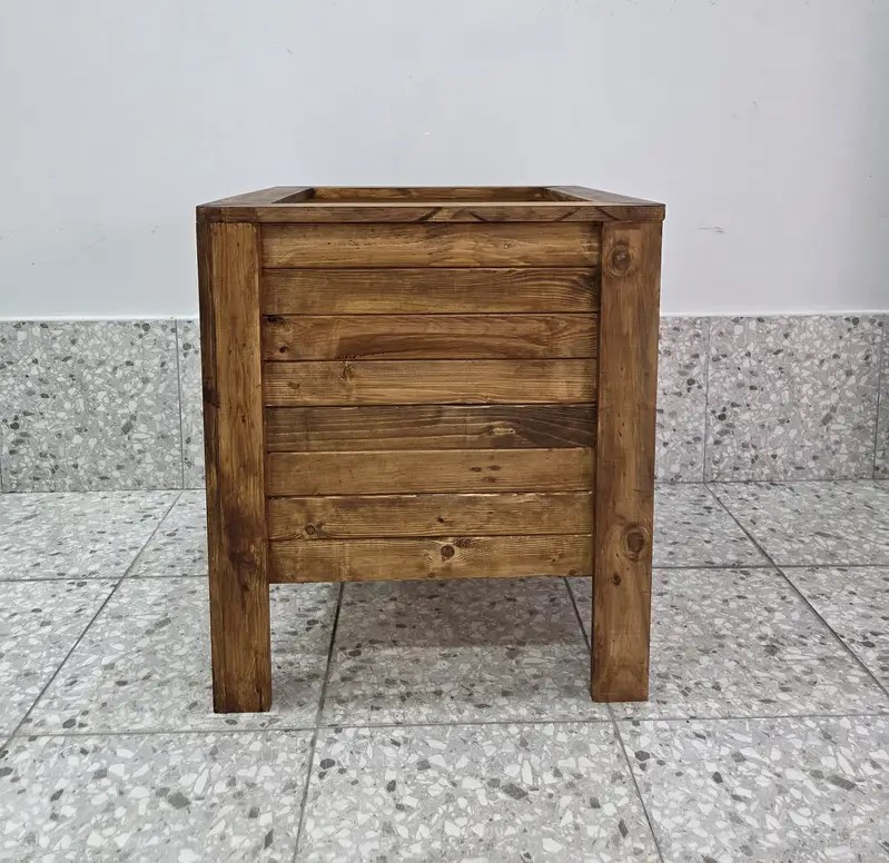 اصيص خشبي مقاس 65x65x75