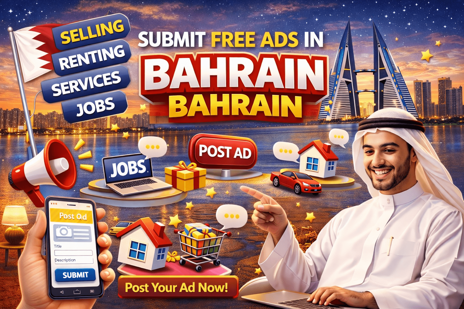 Submit Free Ads in Bahrain